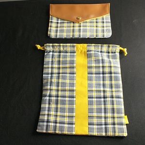 Ipsy drawstring bag and makeup case